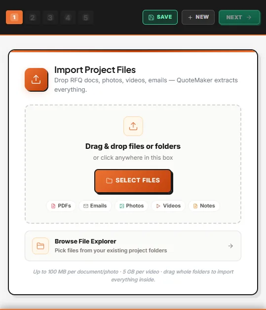 Site data, captured the way builders already work.